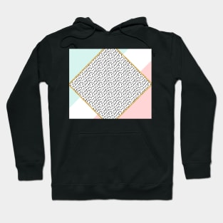 Mint and blush ethereal geometry Hoodie